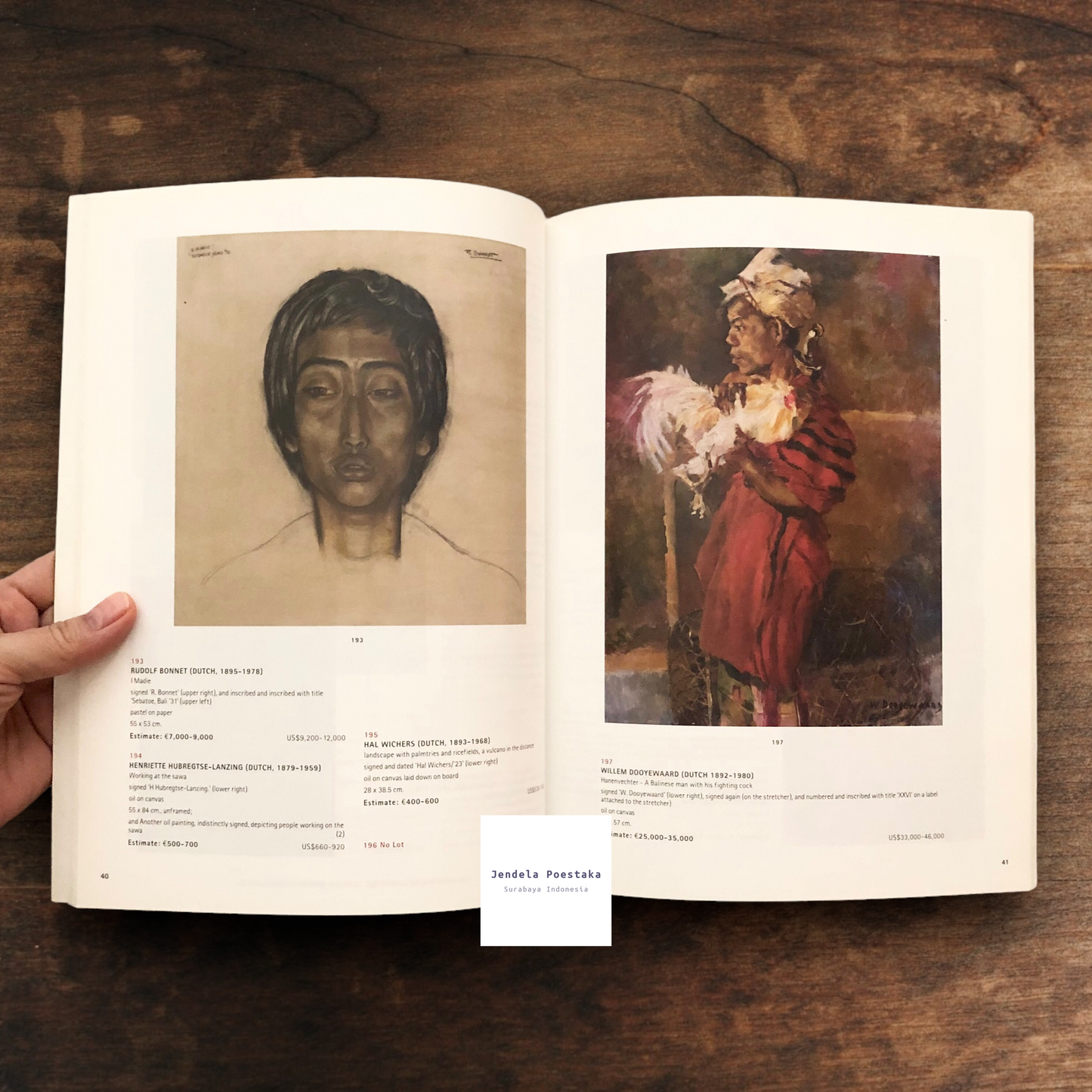 Christie’s Amsterdam: Indonesian Art. Monday, 14 March 2005
