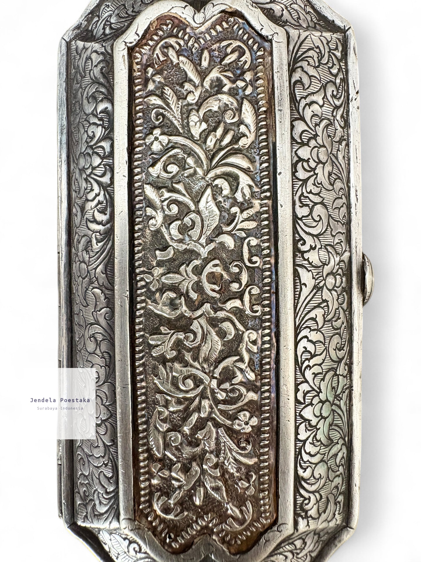 Antique Silver Betel and Tobacco Box – 19th Century Sumatra