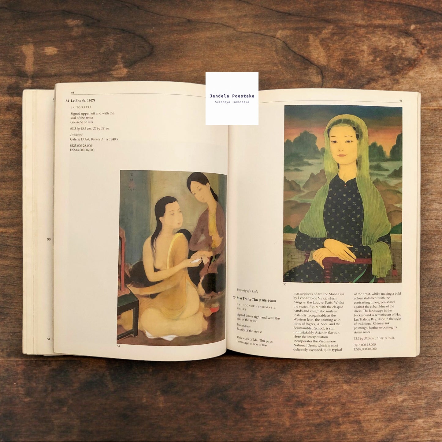 Sotheby’s Singapore: South East Asian Paintings. Saturday 3 October 1998