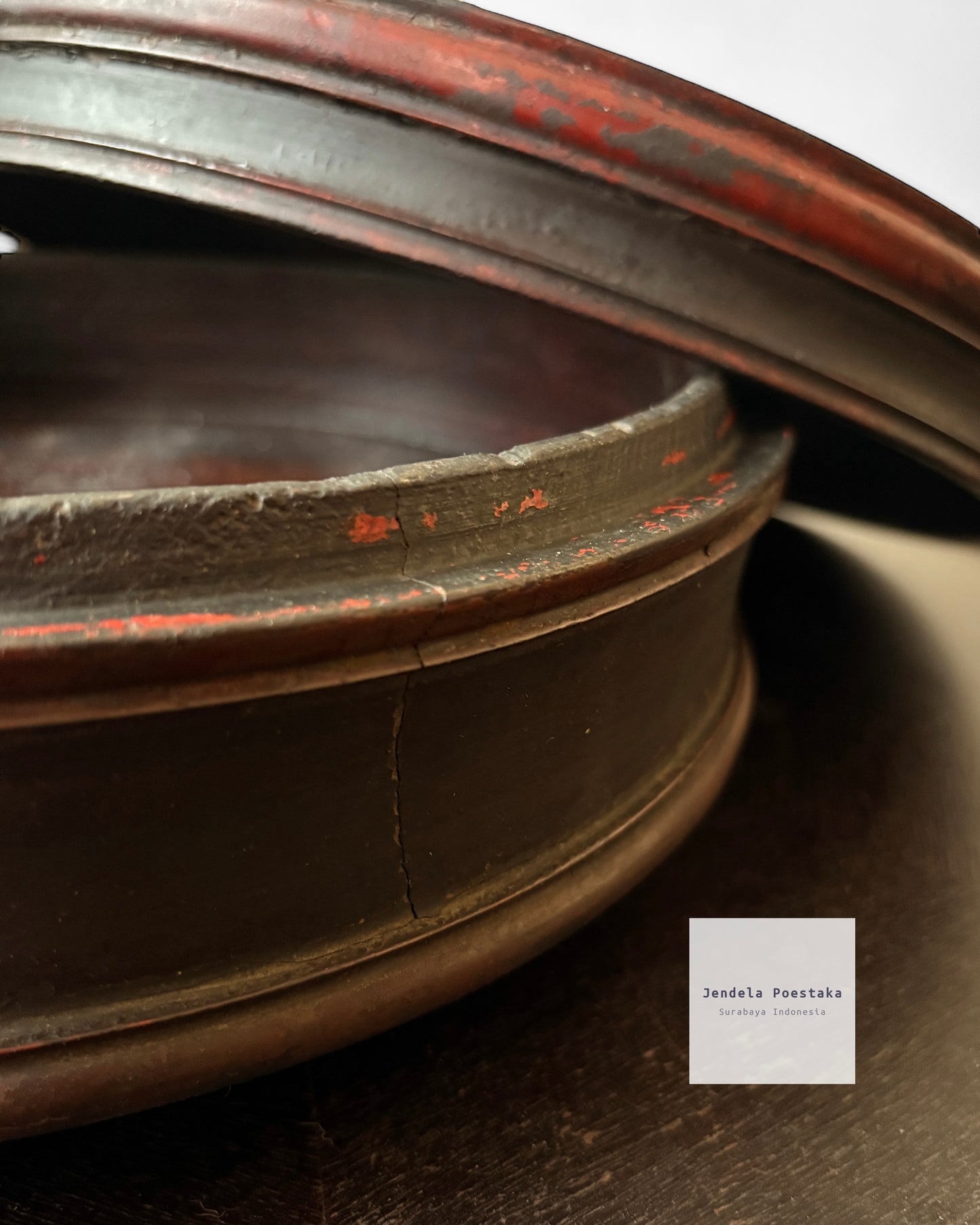 Peranakan Chinese Wooden Container (Tenong)
Late 19th – Early 20th Century | Palembang or Java, Indonesia