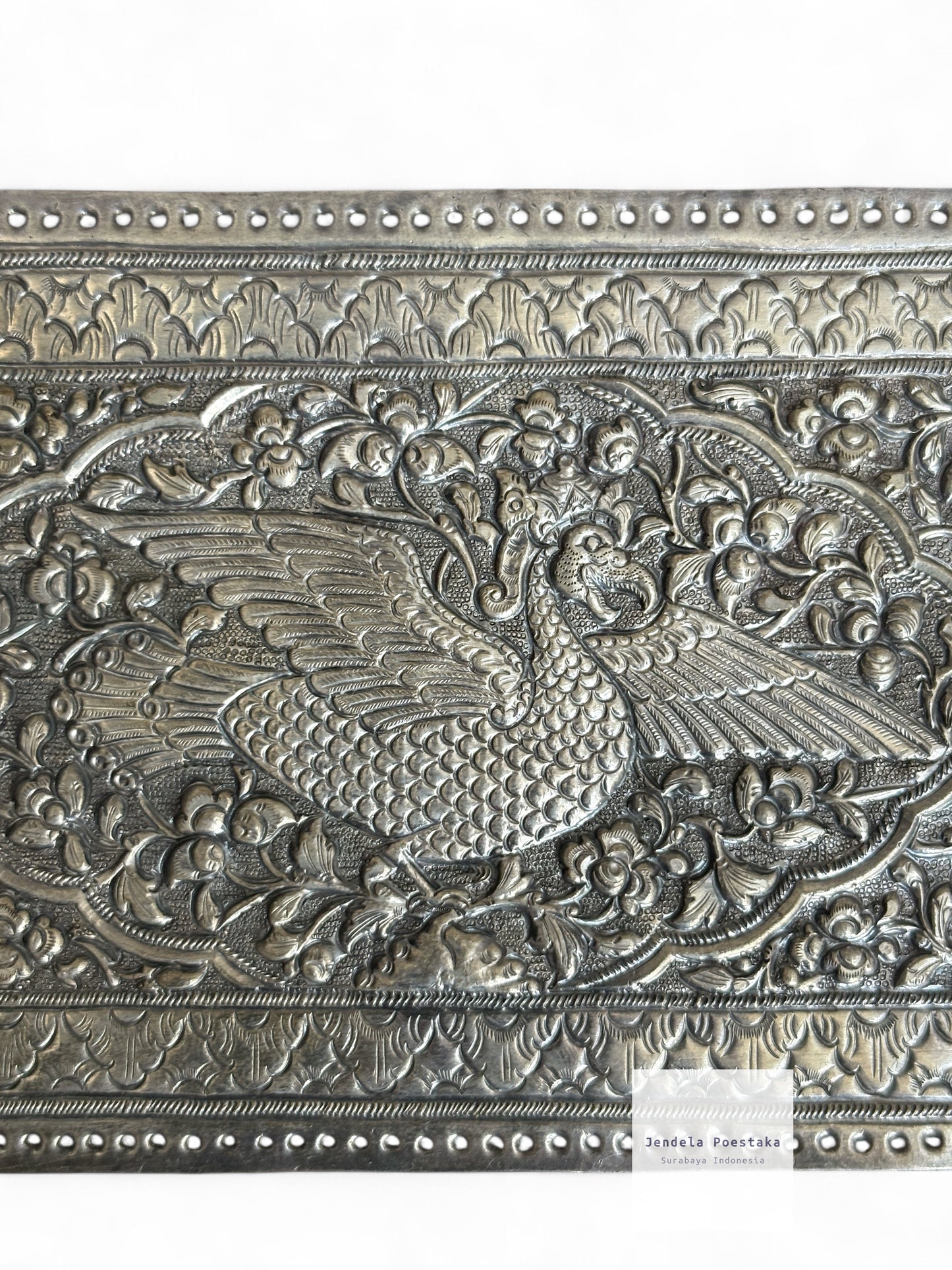 Antique Silver Pillow Ends – Late 19th to Early 20th Century Java