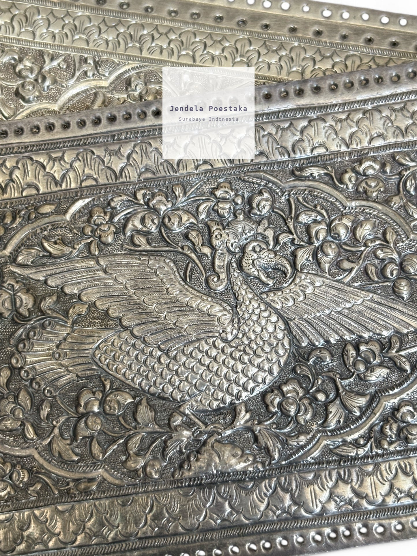 Antique Silver Pillow Ends – Late 19th to Early 20th Century Java