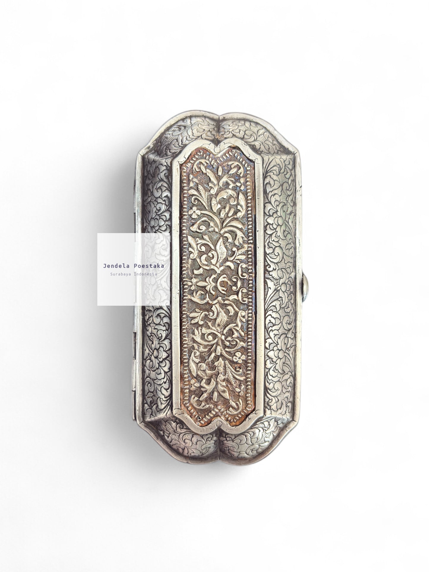 Antique Silver Betel and Tobacco Box – 19th Century Sumatra