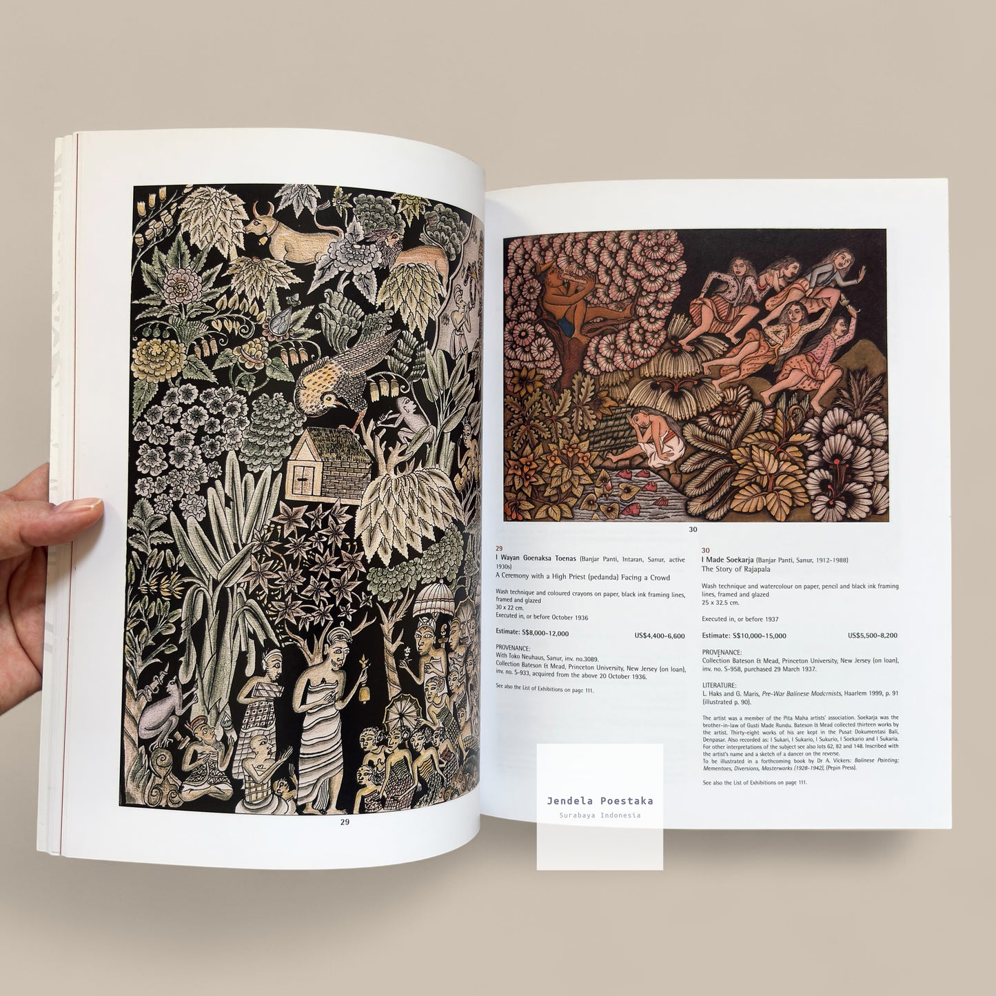 Christie's Singapore Pre-War Balinese Modernists, 1928-1942: From a private European Collection (Including works selected by Gregory Bateson and Margaret Mead)