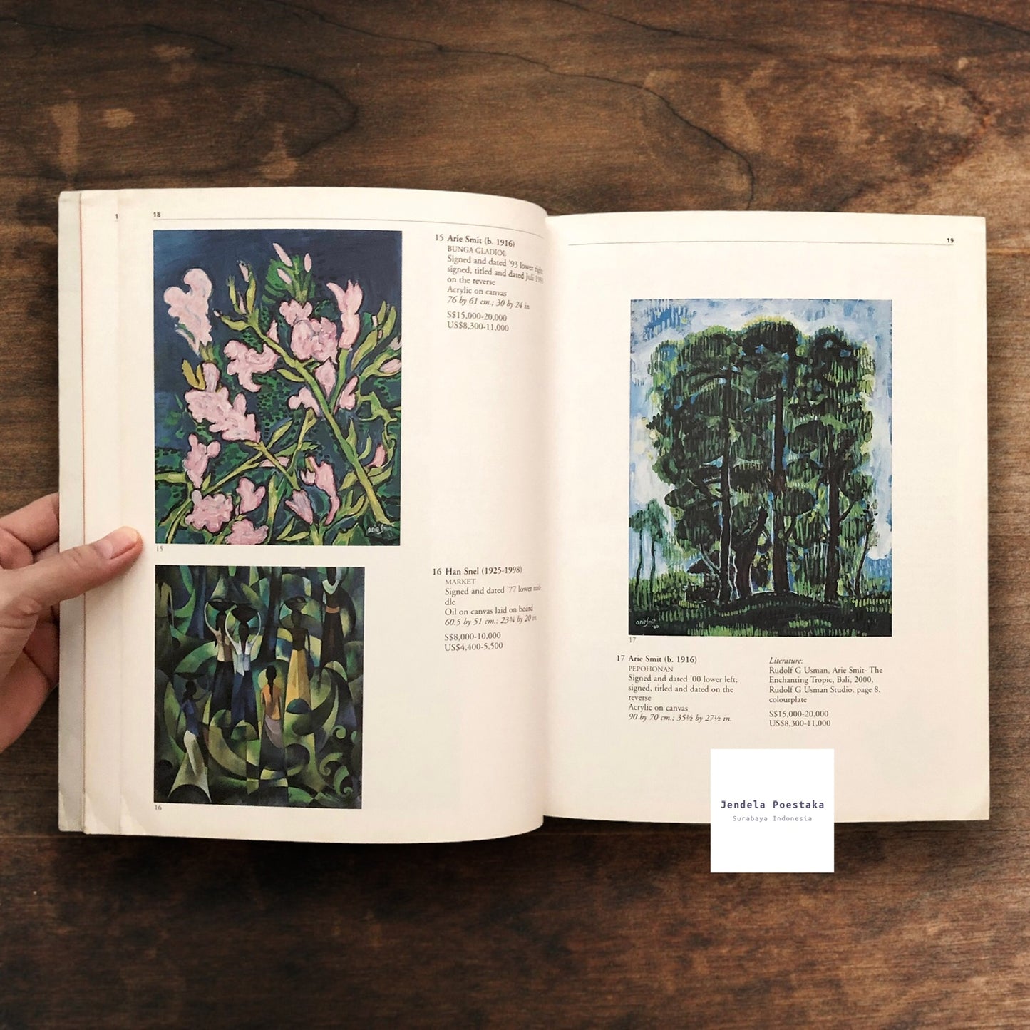 Sotheby’s Singapore: Southeast Asian Paintings. Sunday, 30 September 2001