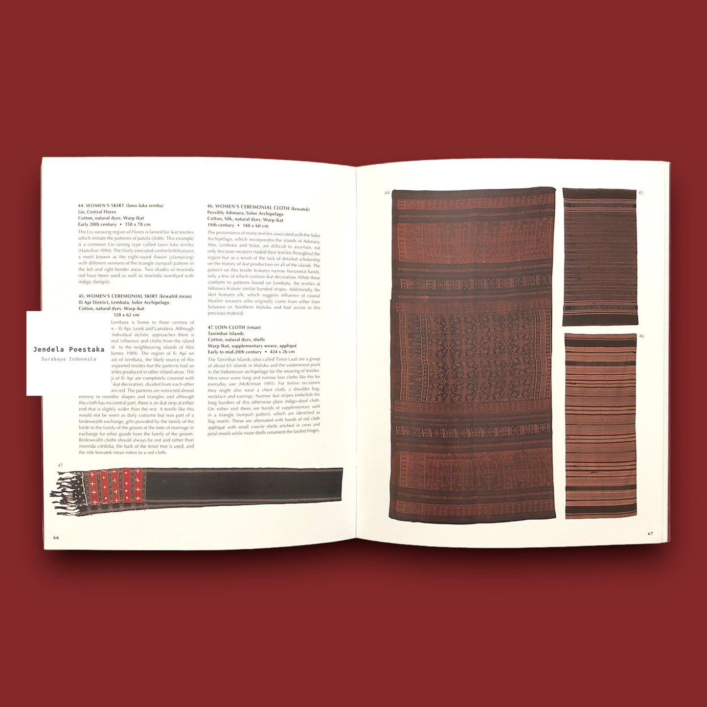 Encounters with Bali - a collector's journey : Indonesian textiles from the collection of Dr. John Yu AC & Dr. George Soutter AM