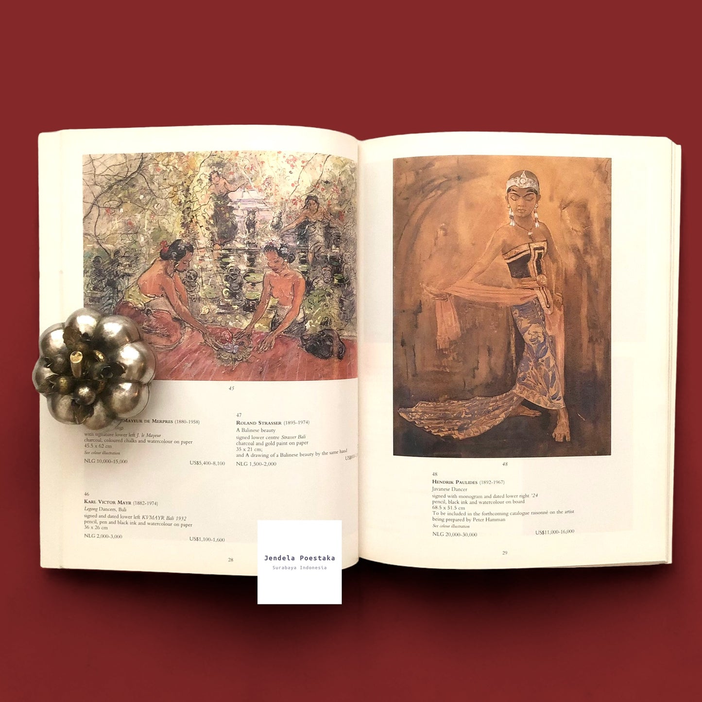 Christie’s Amsterdam: Indonesian Pictures, Watercolours and Drawings, Including the J.Daniels Collection of Sea-Charts, Maps, Prints and Books Relating to the Dutch East-Indies. Thursday, 17 April 1997