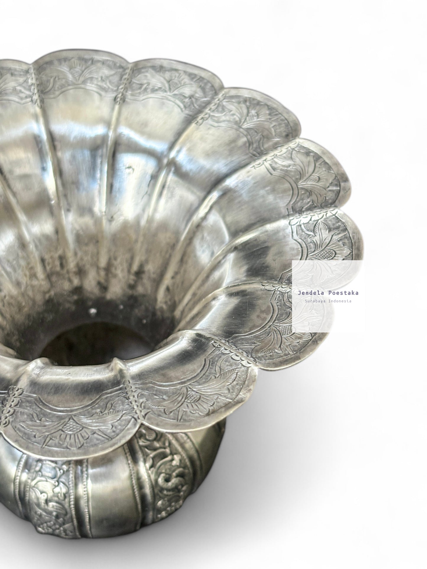 Peranakan Silver Spittoon