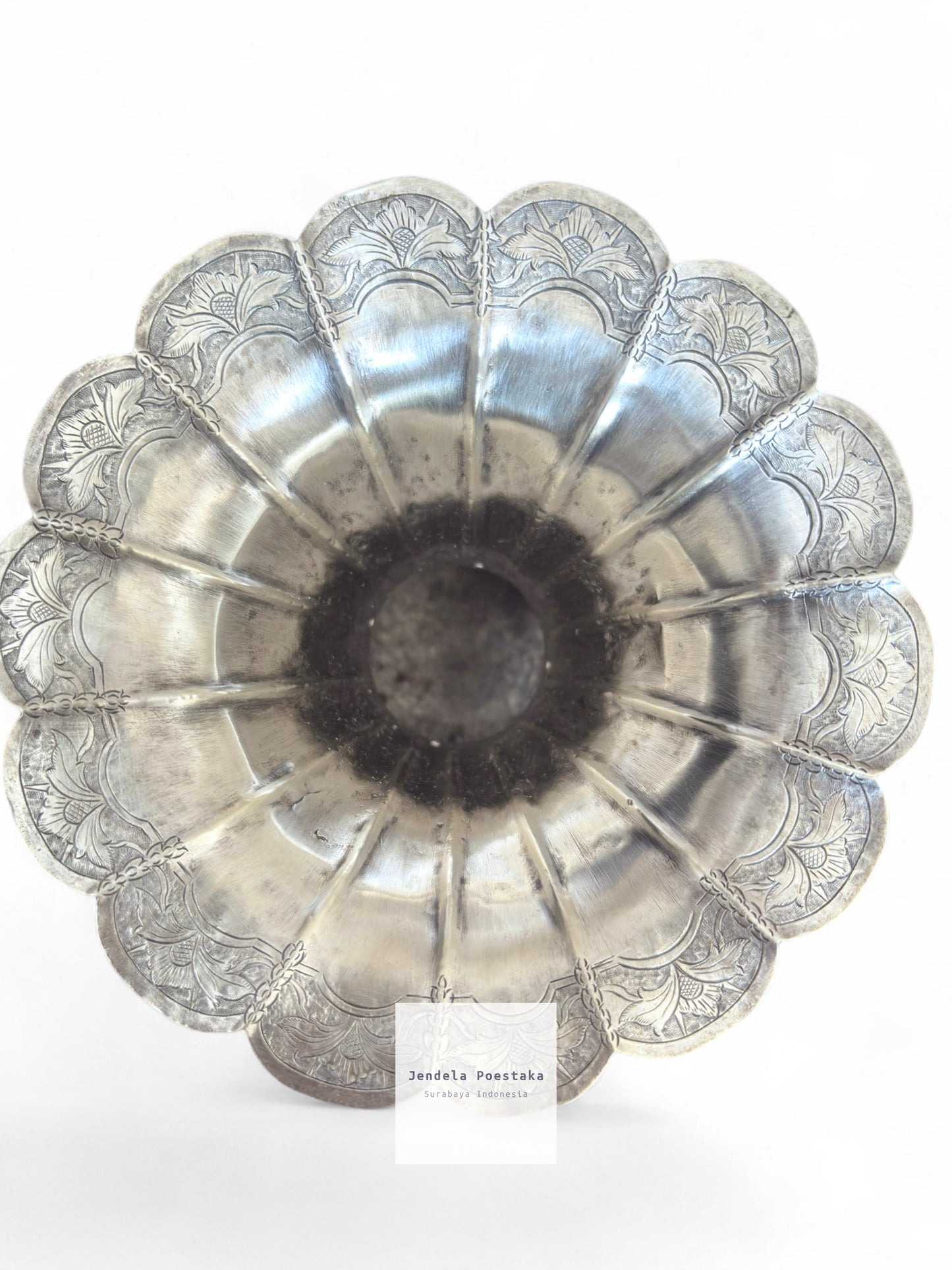 Peranakan Silver Spittoon