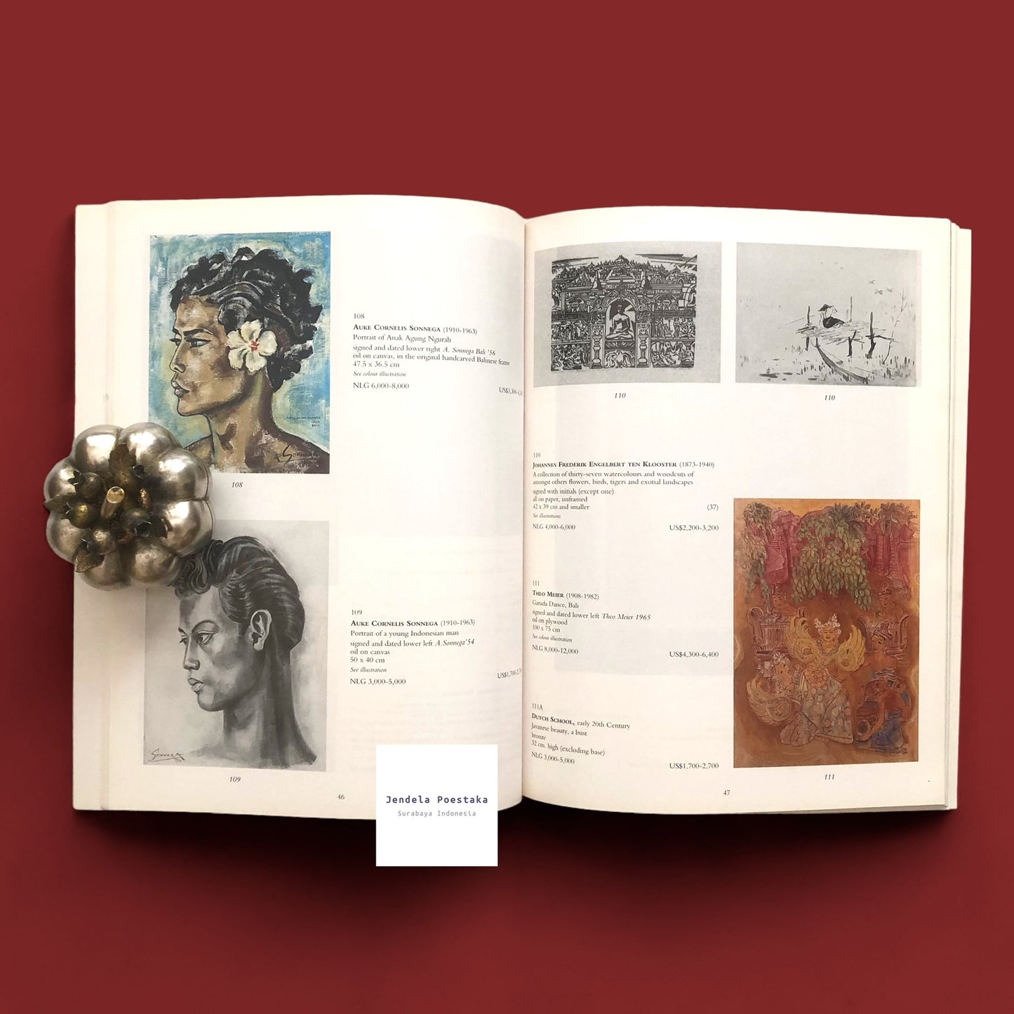 Christie’s Amsterdam: Indonesian Pictures, Watercolours and Drawings, Including the J.Daniels Collection of Sea-Charts, Maps, Prints and Books Relating to the Dutch East-Indies. Thursday, 17 April 1997