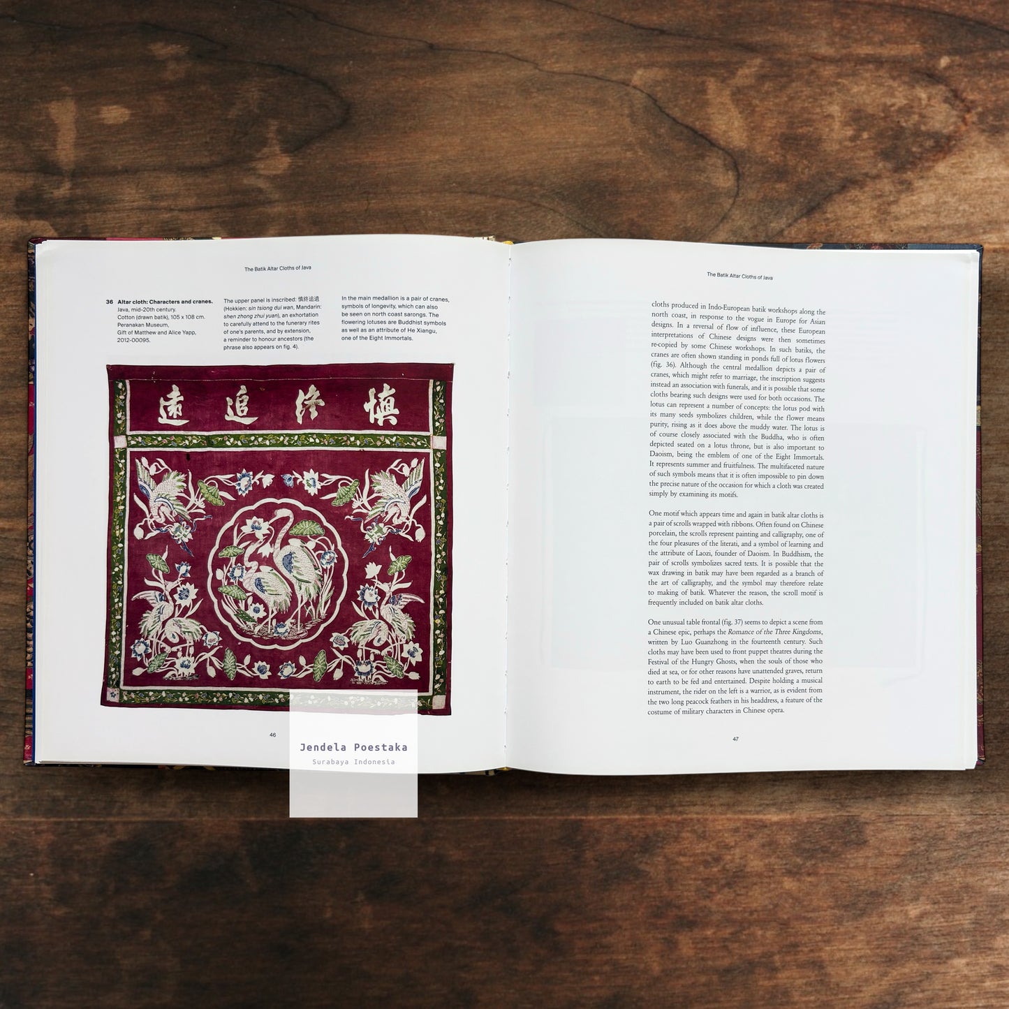 Auspicious Designs: Batik for Peranakan Altars