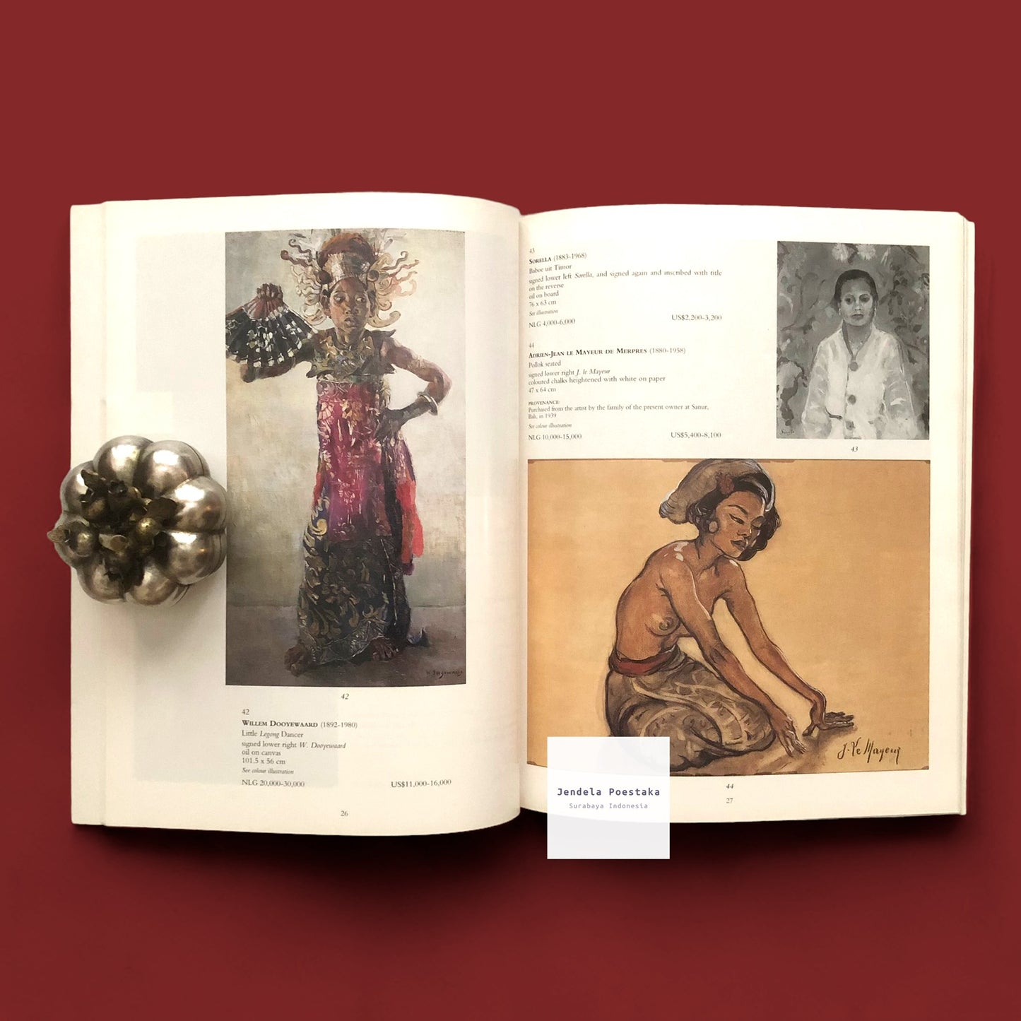 Christie’s Amsterdam: Indonesian Pictures, Watercolours and Drawings, Including the J.Daniels Collection of Sea-Charts, Maps, Prints and Books Relating to the Dutch East-Indies. Thursday, 17 April 1997