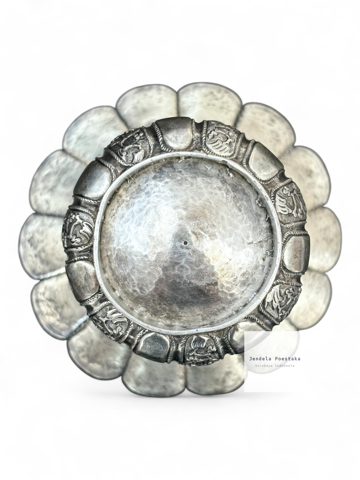 Peranakan Silver Spittoon