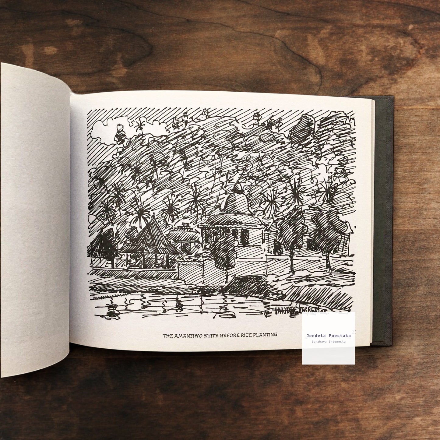 Amanjiwo: A Journey in Central Java. Sketchbook by the Artist van der Sterren - Limited Edition of 150 copies