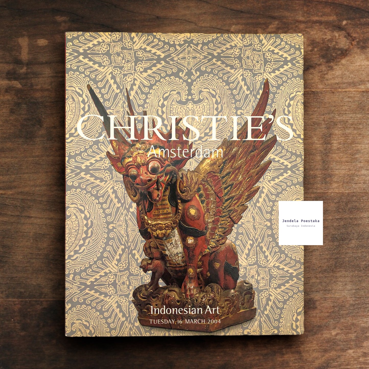 Christie’s Amsterdam: Indonesian Art. Tuesday, 16 March 2004