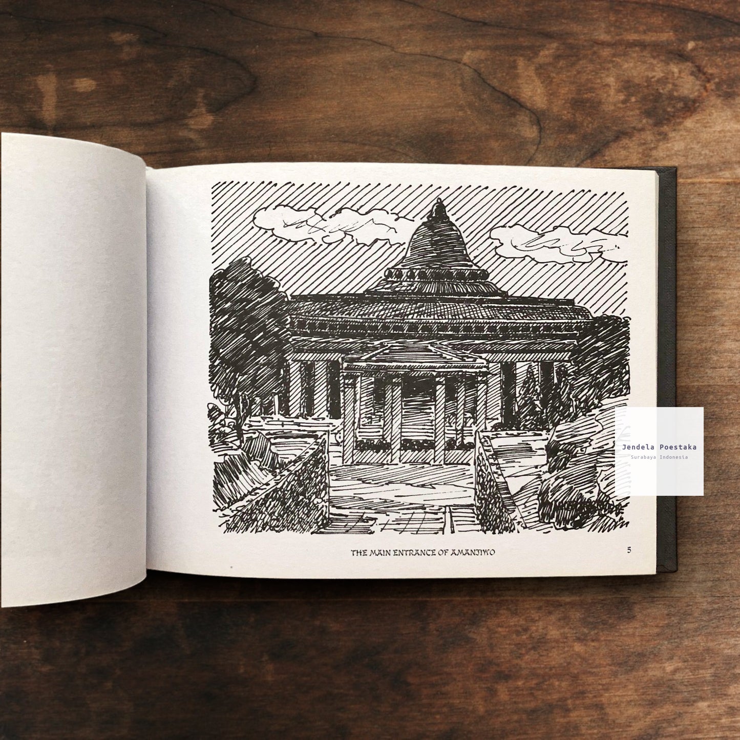 Amanjiwo: A Journey in Central Java. Sketchbook by the Artist van der Sterren - Limited Edition of 150 copies