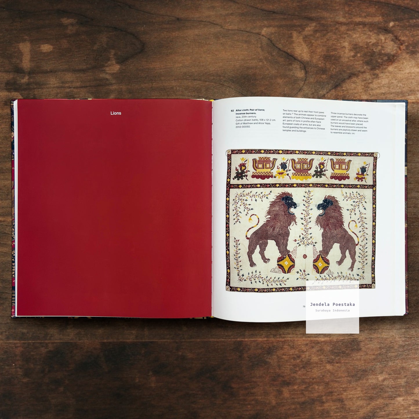 Auspicious Designs: Batik for Peranakan Altars
