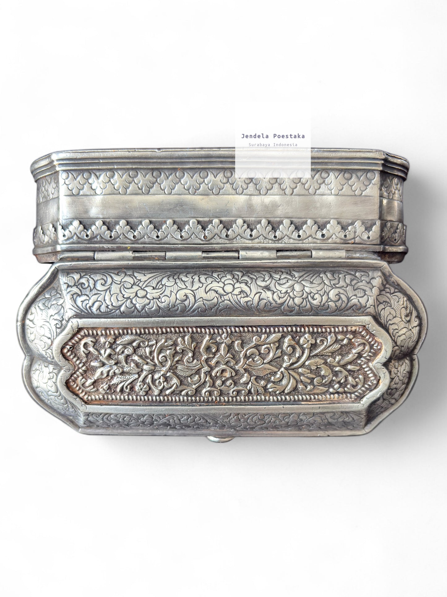 Antique Silver Betel and Tobacco Box – 19th Century Sumatra