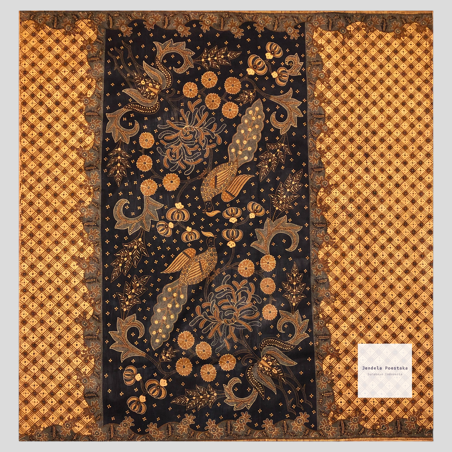 Kain Sarong Batik Tulis Central Java Sogan