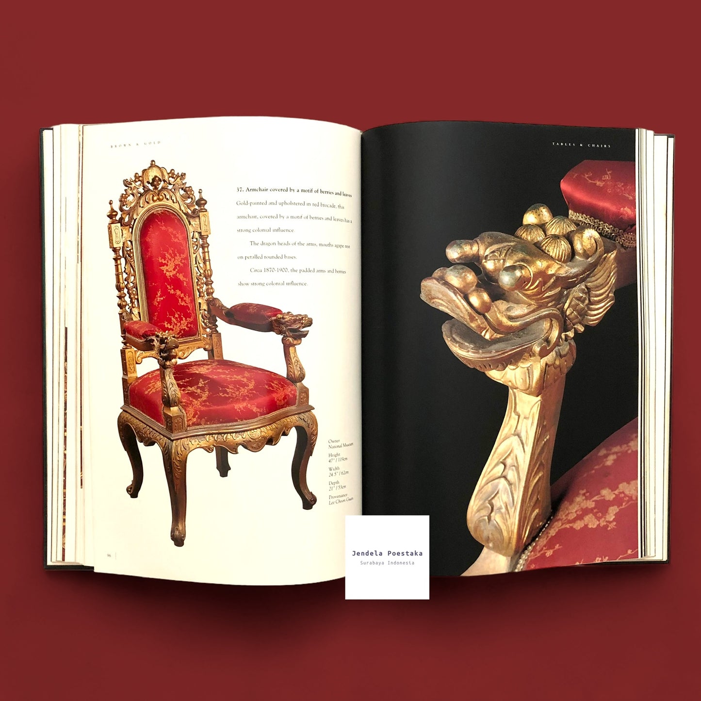 Brown & Gold: Peranakan Furniture from the Late 19th Century to the mid 20th Century